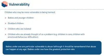 Child Safeguarding Advanced Vulnerability