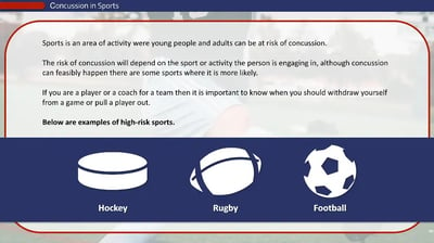 Concussion Awareness course concussion in sports