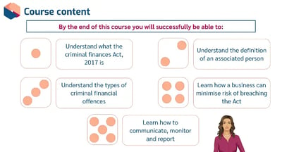 Criminal Finance Act learning outcomes