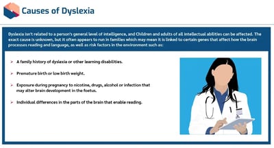 Dyslexia Awareness causes of dyslexia