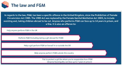 FGM in Education the law and FGM