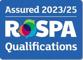 RoSPA Qualifications Assured year logo 2023-2025