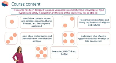 Food Hygiene and Safety in Education learning outcomes